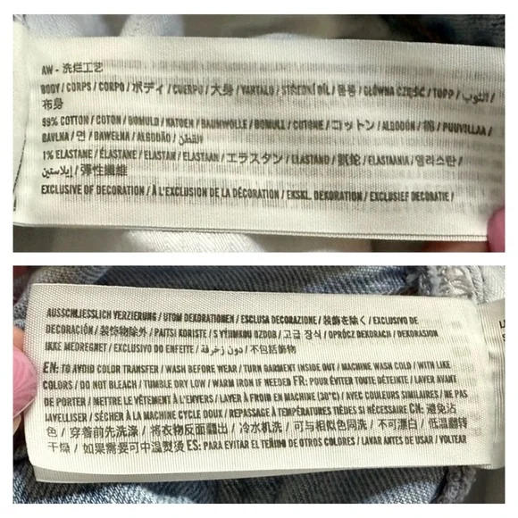 ABERCROMBIE & FITCH 28 Long 6 4 Curve Love 90s Straight Ultra High Rise Jeans - Picture 8 of 12